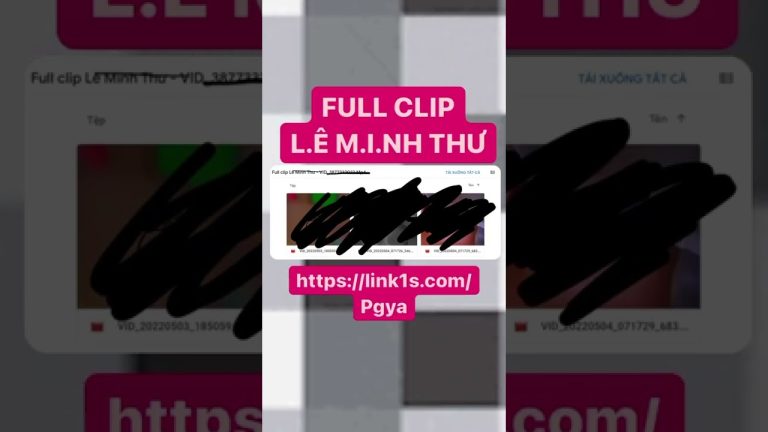 New Link Clip Lê Minh Thư Full Video