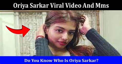 Oriya Sarkar Viral Video Telegram